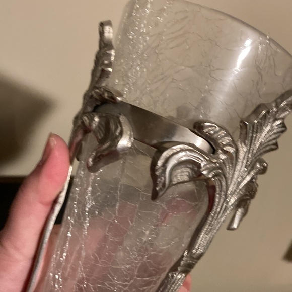 RARE Vintage/antique crackle glass vase in - Picture 4 of 12